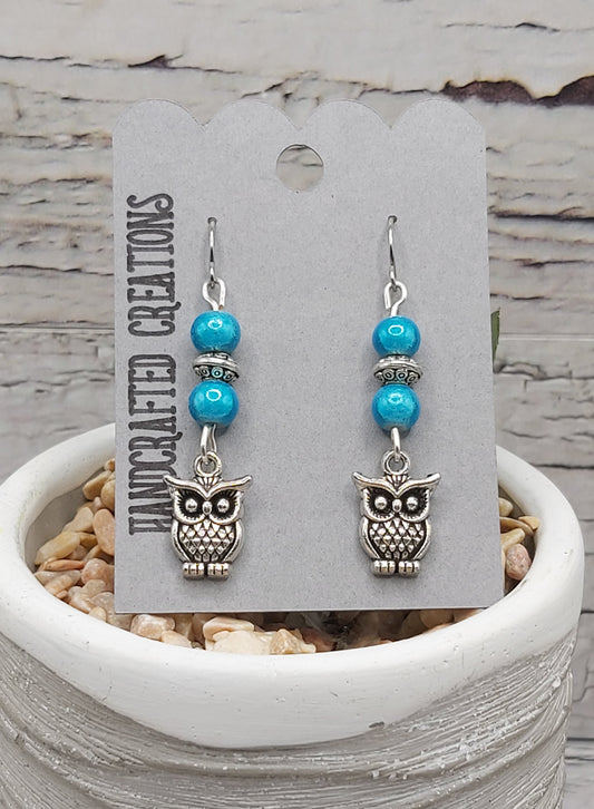 Owl Dangle Earrings